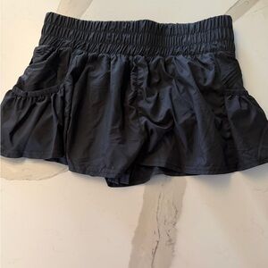 Black “Get Your Flirt On Shorts” free people movement